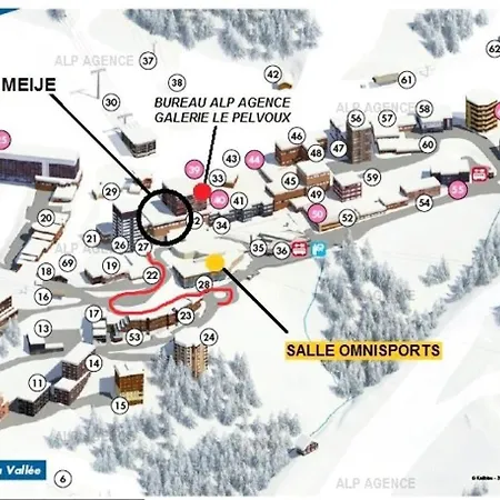 La Meije - 2 Pieces 6 Personnes - La Meije - 062me- Plagne Centre Mae-5794 公寓 *